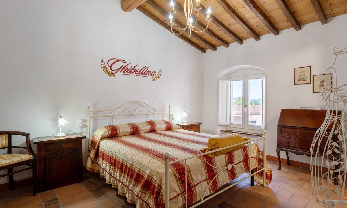 Bibbiena Apartment | Ghibellina Room at La Campana d'Oro in the Heart of Casentino