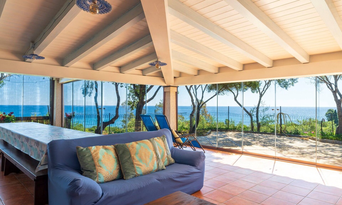 Tortoli Villa | 'Villa il Panorama di Orrí' with Sea View, Garden & A/C