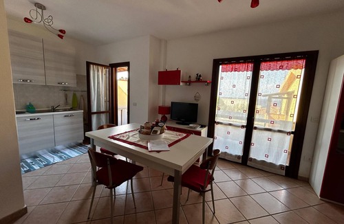 Lu Bagnu Apartment | 3-room holiday apartment in top location LuBagnu. Balcony and terrace, sea view!