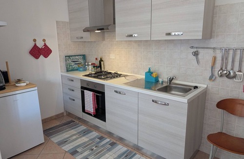 Lu Bagnu Apartment | 3-room holiday apartment in top location LuBagnu. Balcony and terrace, sea view!