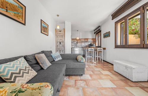 Porto Pino Apartment | Apartment 'La Luna Sulla Duna' with Sea View, Private Terrace and Air Conditioning