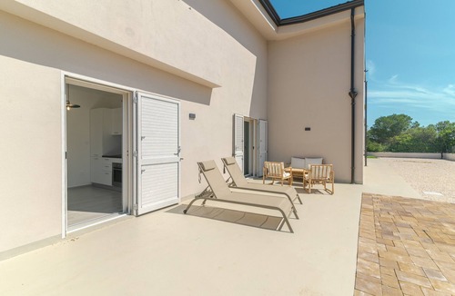 Budoni Apartment | 'Blu con Patio' Apartment with Private Terrace, 3 Minutes from Budoni Beach