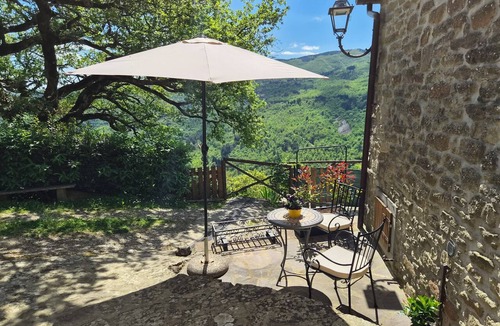 Castel Focognano Apartment | Charming Tuscan apartment with a pool, views, and a private terrace
