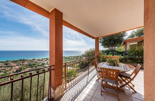 Costa Rei Villa | Fantastic panorama – "Villa Onofrio" with sea view, terrace, balcony and Wi-Fi