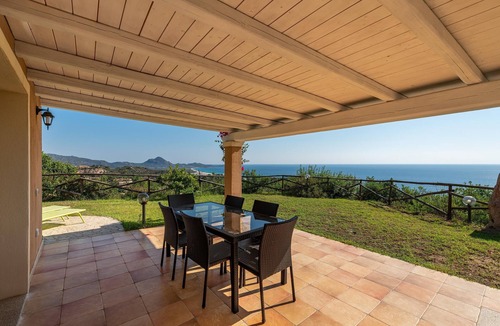 Costa Rei House | Holiday Home "Villa Susanna N9" with Sea View, Private Terrace and Shared Pool