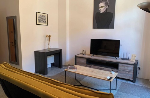 Marina District Apartment | Homerez - Studio in Cagliari, city view balcony