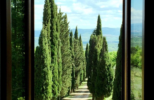 San Giustino Valdarno Villa | Poggio Corsucci.Historic stone house with swimming pool and enchanting view.