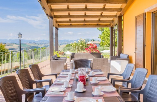 Corinaldo Villa | Leondina Country House with pool and panoramic view in Corinaldo, a heaven of peace in the Marche co