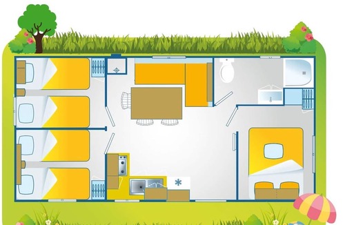 Narbolia House | Residence Bella Sardinia - Mobilehome Happy Premium (3412)