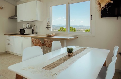 Porto Pino Apartment | Stunning Panoramic Attic, Pool and View over the Is Arenas Biancas Dunes