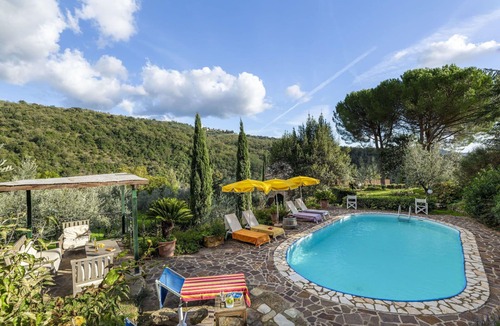 Greve in Chianti Villa | Stunning private villa for 6 people with private pool, A/C, WIFI, TV, patio and panoramic view