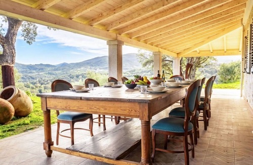 Ilbono Villa | Stunning private villa for 9 people with WIFI, hot tub, A/C, TV, patio and panoramic view