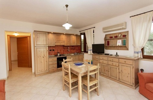 Santa Maria La Palma Apartment | This elegant 40 sq m one bedroom apartment for two people, at ground floor.Comprises a living room with little kitchen, a double bedroom and bathroom with shower.A lovely private outdoor space, furnished with a table and chairs, offers a relaxing spot in