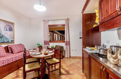Sos Alinos Apartment | Two-room apartment on the ground floor or first floor of approximately 34 m2 consisting of a living room with equipped kitchenette, bedroom with double bed or two single beds.Third and fourth bed added with single sofa bed and pull-out bed, bathroom with