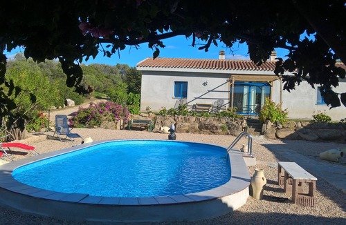Sa Castangia House | Vacation home Angelika, quiet location, heated pool, pet friendly,