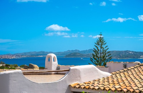Punta Sardegna Villa | Villa Eleonora with Sea View, Wi-Fi and Air Conditioning