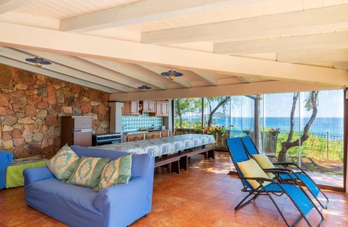 Tortoli Villa | 'Villa il Panorama di Orrí' with Sea View, Garden & A/C