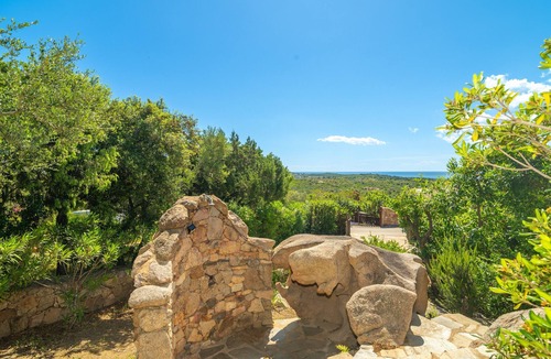 San Teodoro Villa | Villa 'Vista Mare Cala Ginepro' with Sea View, Private Terrace and Air Conditioning