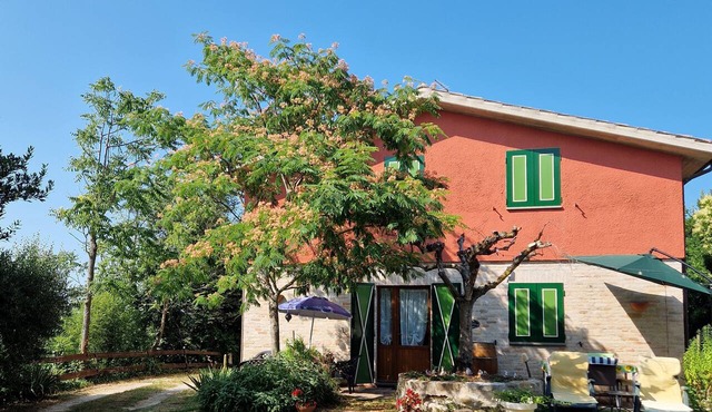 A house in the hills, where you don't hear traffic noise—just the sounds of nature