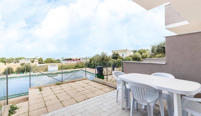 Air-conditioned, in residence, with pool and patio
