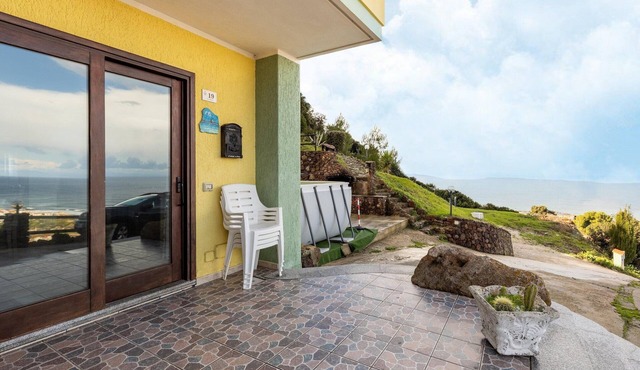 Apartment with veranda and private parking