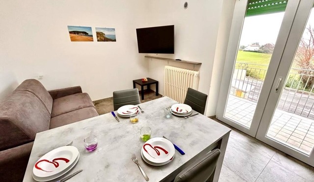 Brand new one-bedroom apartment with terrace in Numana