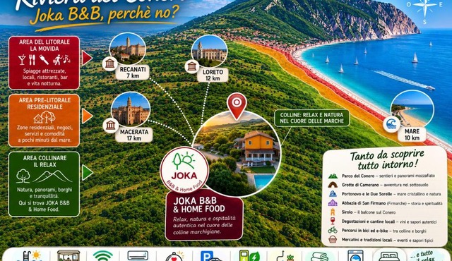 Joka B&B e Home Food in Potenza Picena