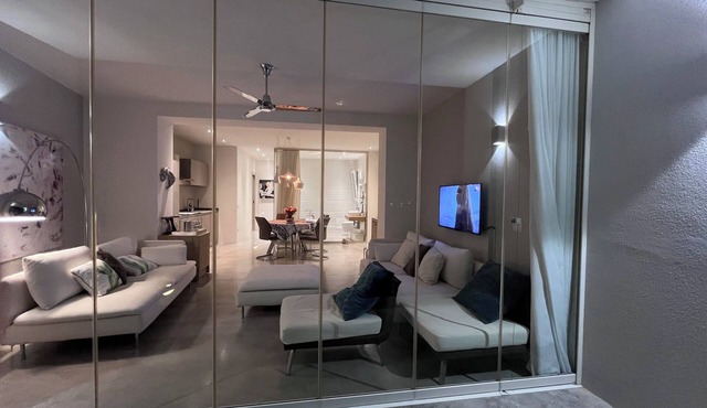 Luxury apartment with sea and village view