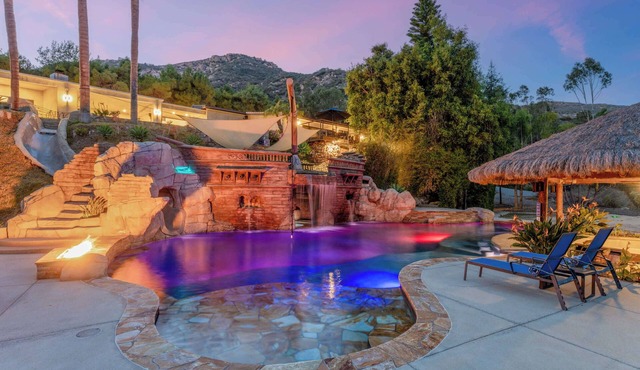 Luxury Private Resort | Pirate Ship Pool & Theater in Escondido