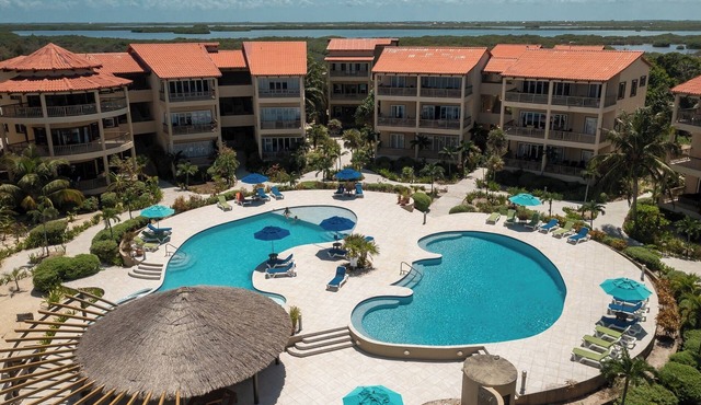 Oceanview Condo with Balcony & Resort Pool Access | Residences at Barrier Reef in San Pedro Town