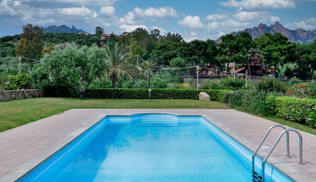Vacation home "Casa del Sole" with sea view, pool, garden and WLAN