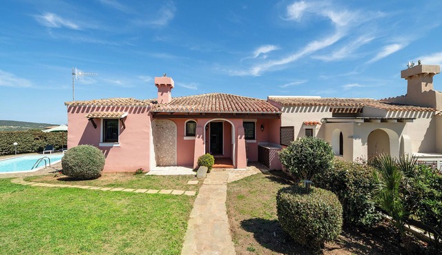 Villa with a private pool and sea view